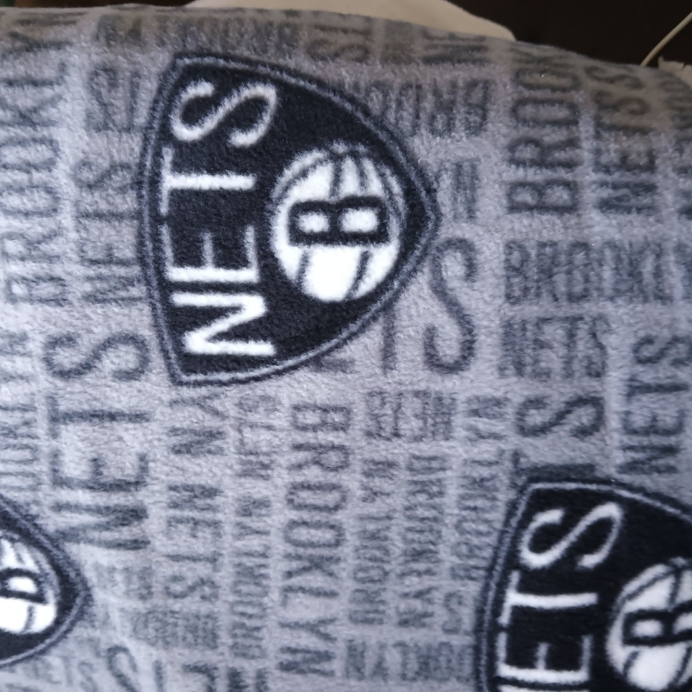 Brooklyn Nets Gray Blanket